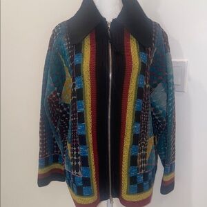 Jean Paul Gaultier Multicolor Patterned Cardigan